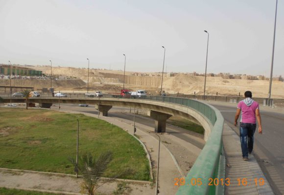 Concrete barriers on the ring road
